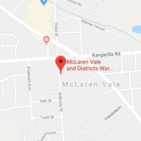 Map for McLaren Vale & Districts War Memorial Hospital