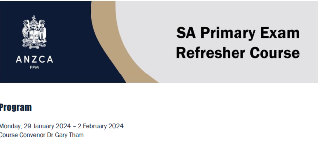 SA Primary Exam Refresher Course