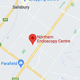 Map for Northern Endoscopy Centre